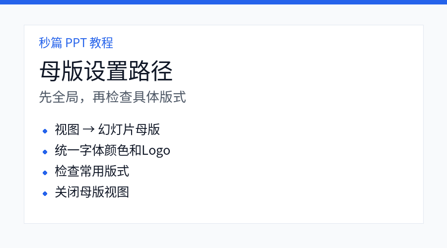 PPT 进入幻灯片母版并修改版式步骤